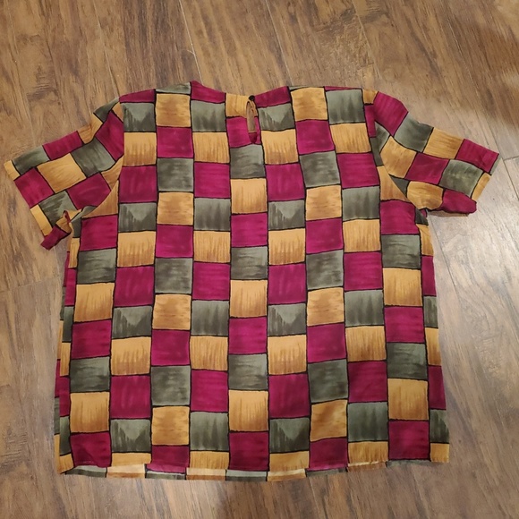 Notations Block Patterned Blouse - Picture 5 of 5